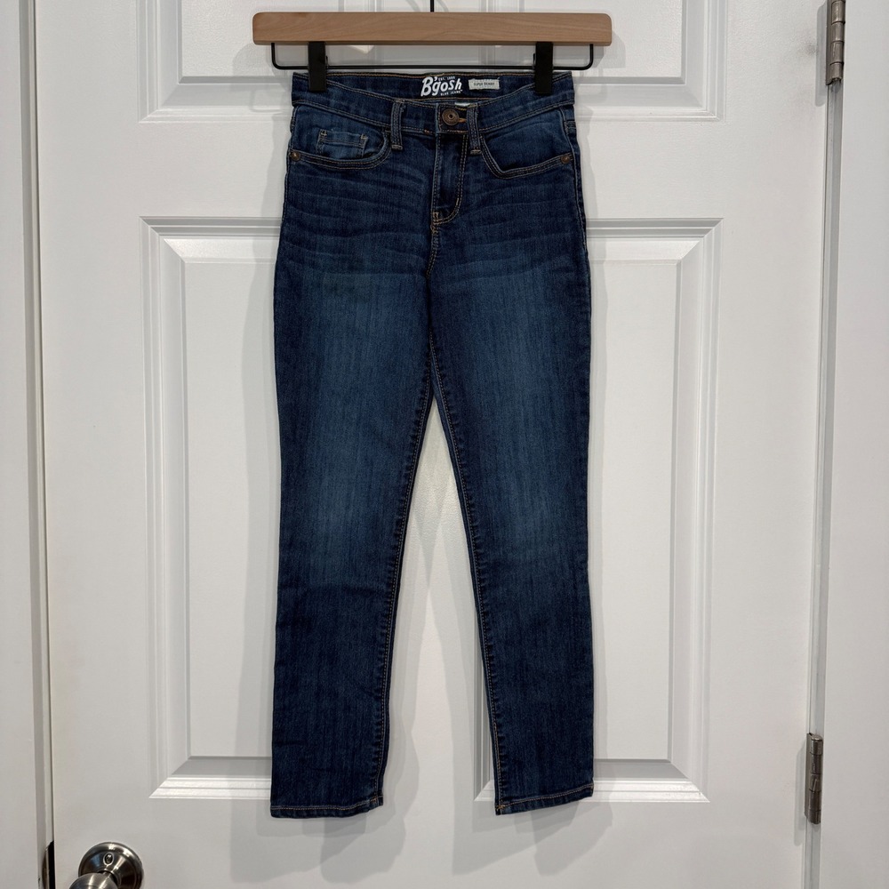 OshKosh Bgosh Super Skinny Blue Jeans Dark‎ Wash Kids Size 7S